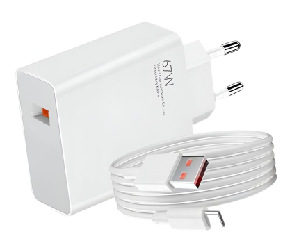 Ładowarka i akumulator XIAOMI Ładowarka sieciowa 67W HyperCharge Combo TypeA 60043